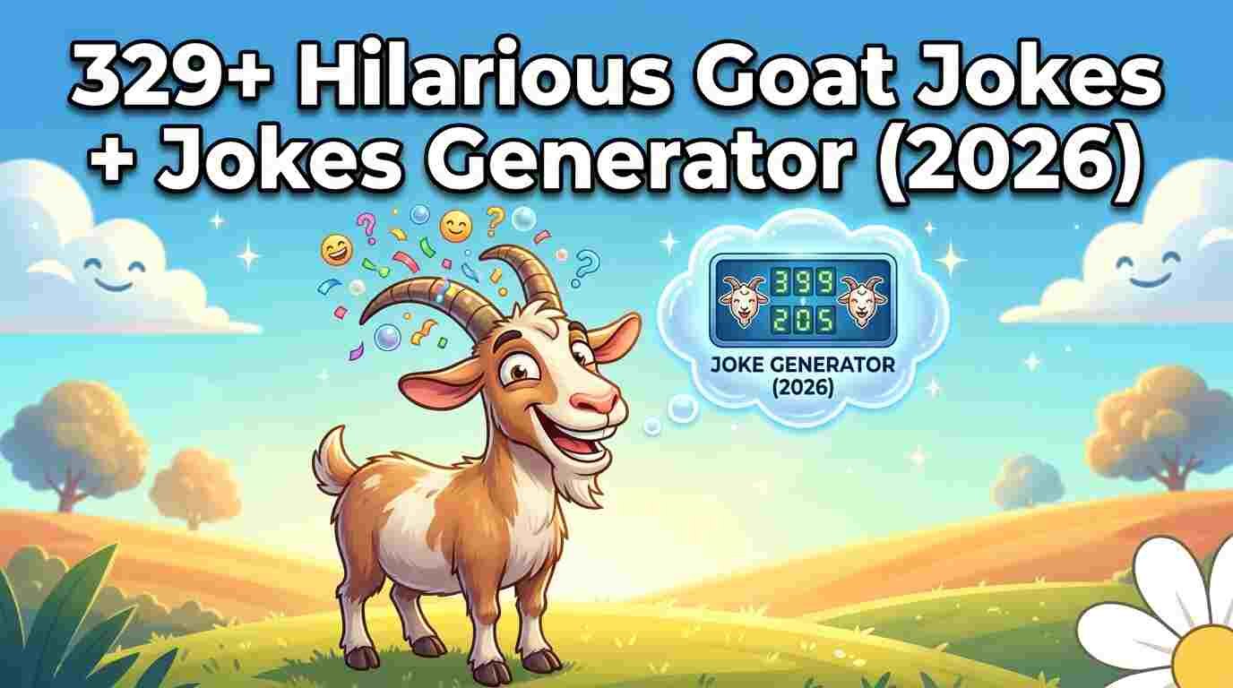 hilarious goat jokes with jokes generator