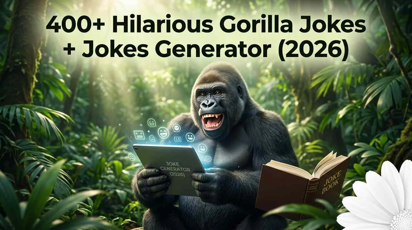 Hilarious Gorilla Jokes + Jokes Generator