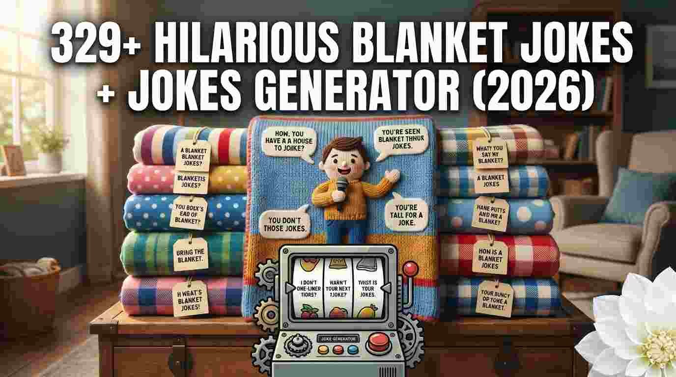 hilarious blanket jokes with jokes generator