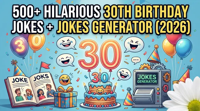 30th birthday jokes with jokes generator