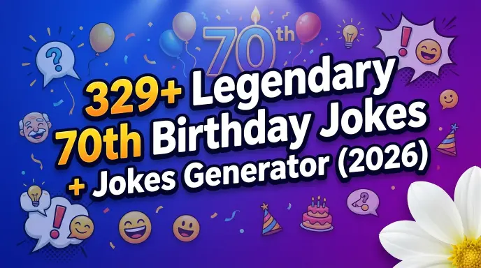 70th birthday jokes with jokes generator