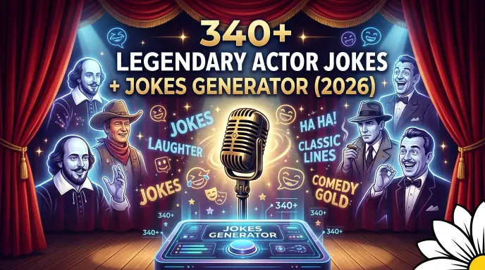 Actor jokes with jokes generator