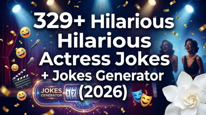 Actress jokes with jokes generator