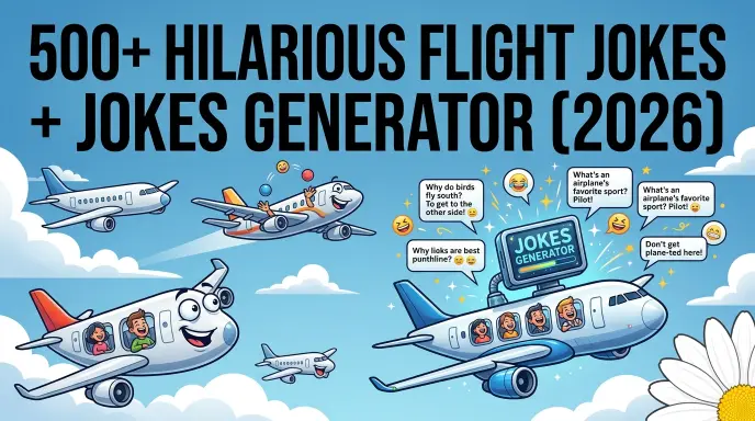 Flight jokes with jokes generator