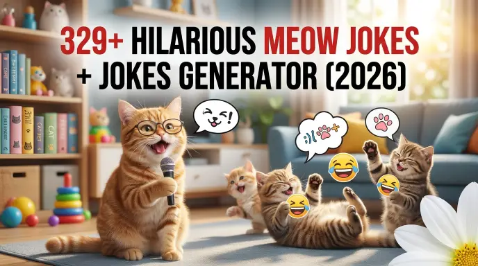 Meow jokes with jokes generator