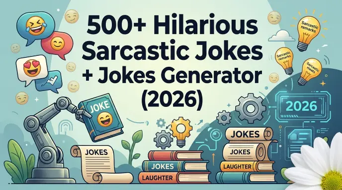 Sarcastic jokes with jokes generator