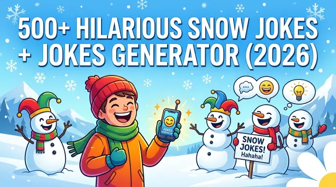 Snow jokes with jokes generator