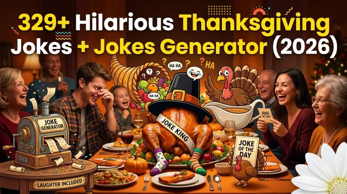 Thanksgiving jokes with jokes generator