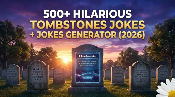 tombstones jokes with jokes generator